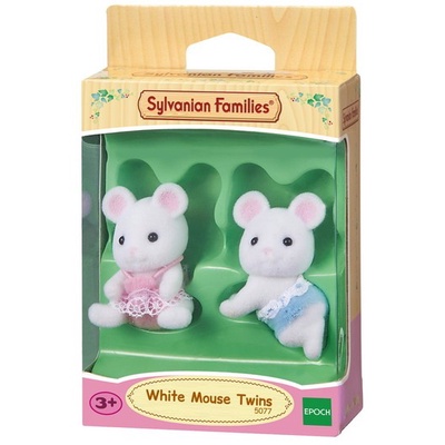 Sylvanian Families White Mouse Twins
