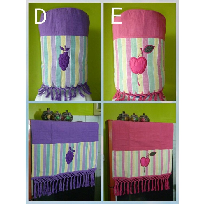 Tutup Atau Cover Kulkas Dan Galon Tenun