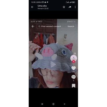 Topi Rajut Inosuke bisa request anime