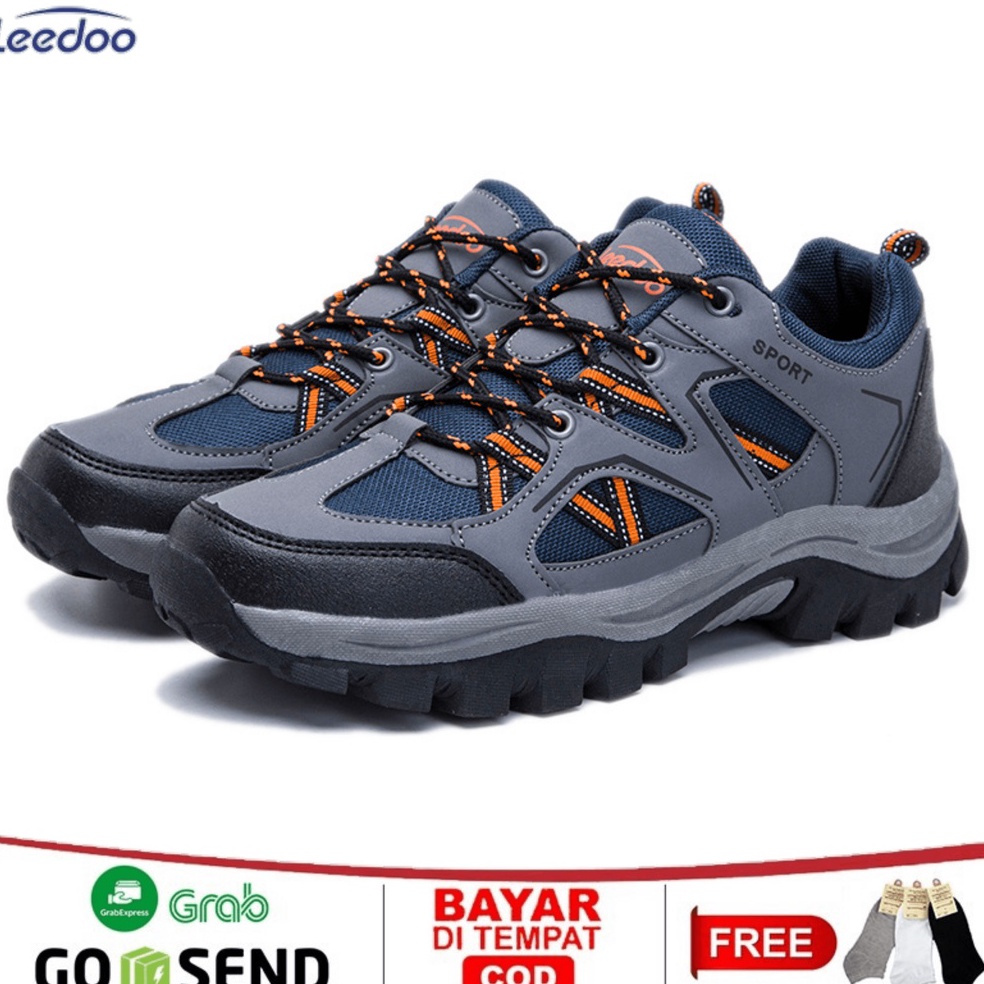 Viral. Leedoo Sepatu Hiking Pria Casual  MH208