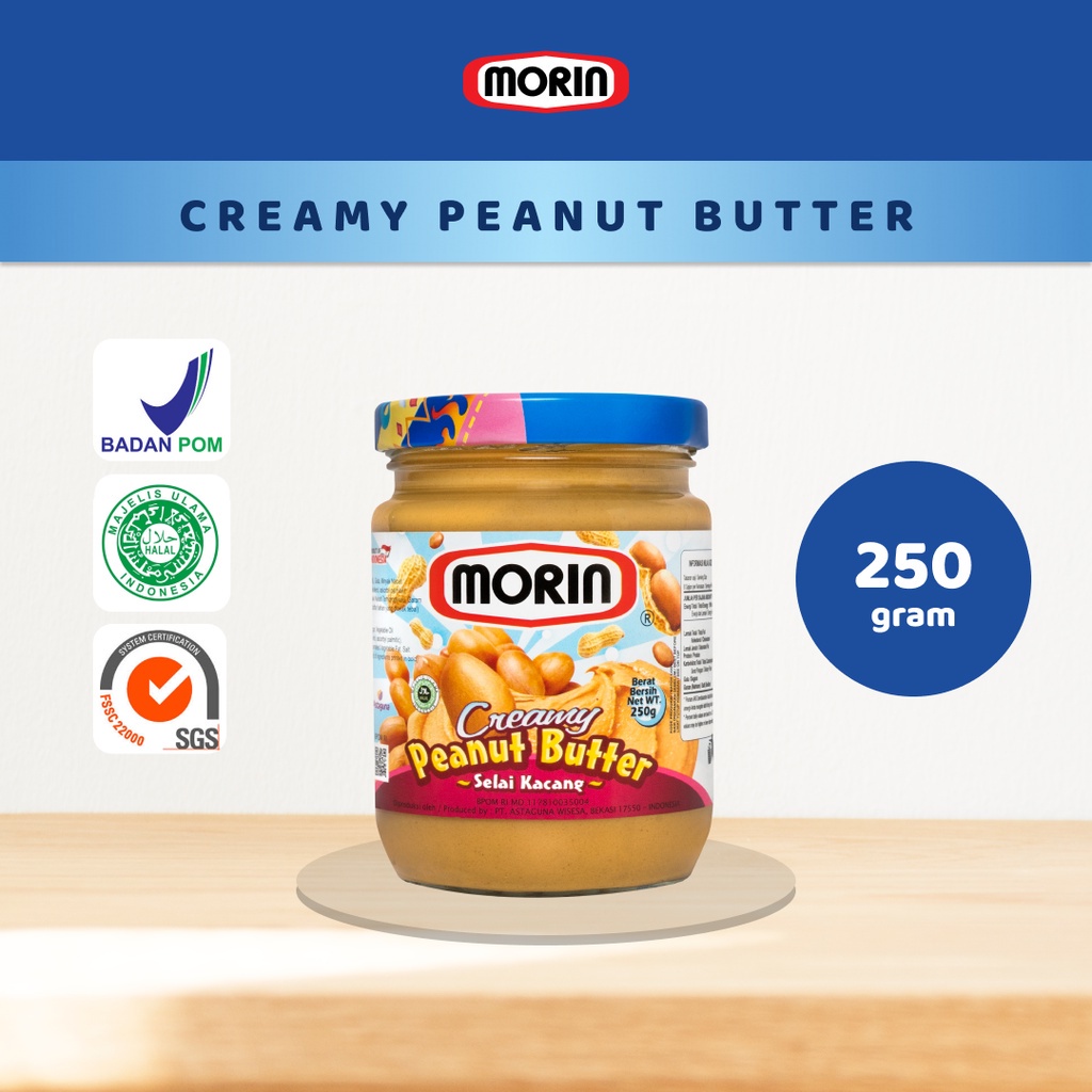 

Morin Peanut Butter Creamy 250 Gr - Selai Kacang