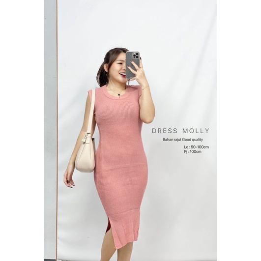 MDLV ~ DRESS RAJUT MOLLY // DRESS RAJUT PANJANG CEWEK // FASHION WANITA