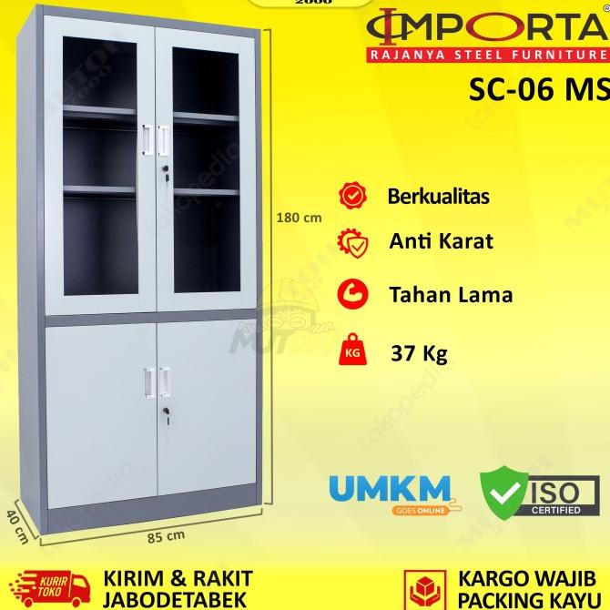 

IMPORTA SC-06 BT/MS lemari arsip besi pintu kombinasi swing ---NEW READY---