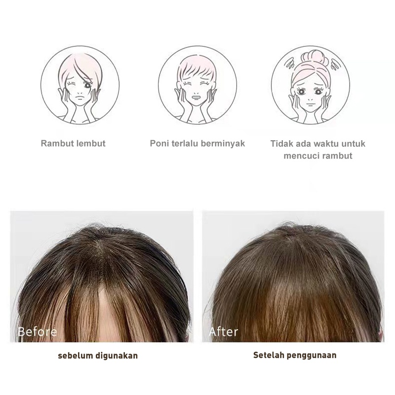 Holiven Bedak Rambut agar Tidak Berminyak,Harum essensial, menyegarkan, halus