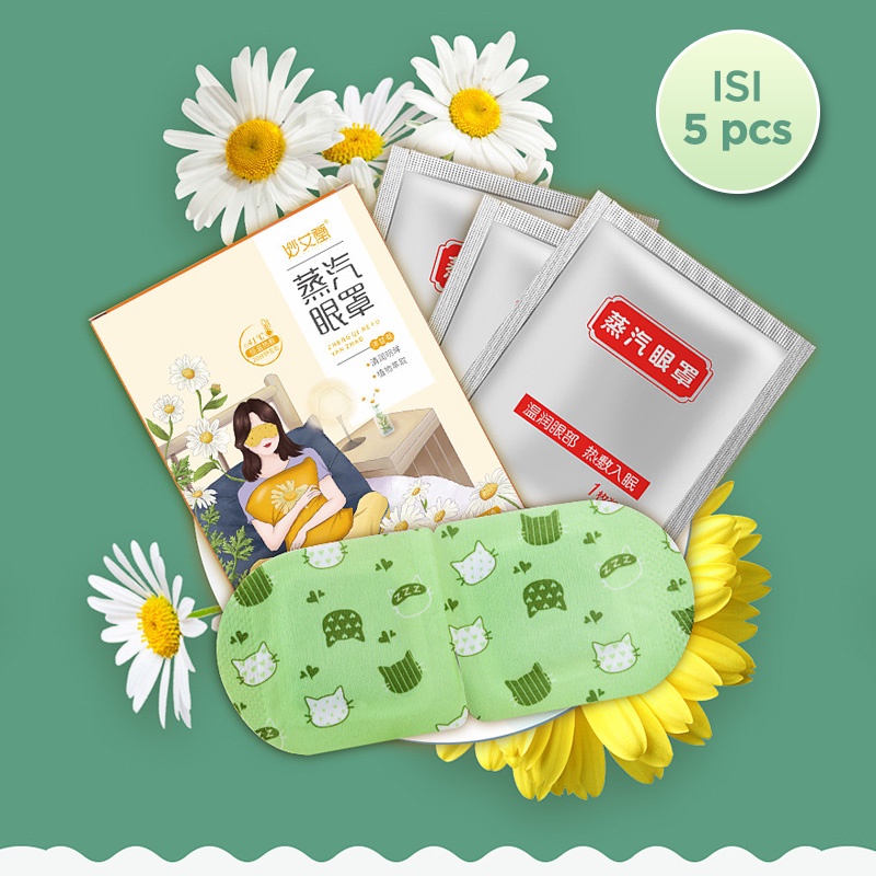 Holiven Eye Mask Patch Uap 5pcs Masker Pelembab Mata