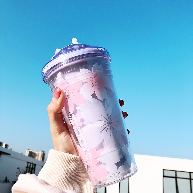 Holiven Tumbler Transparan Girlwill BPA Free / Tumbler Lucu