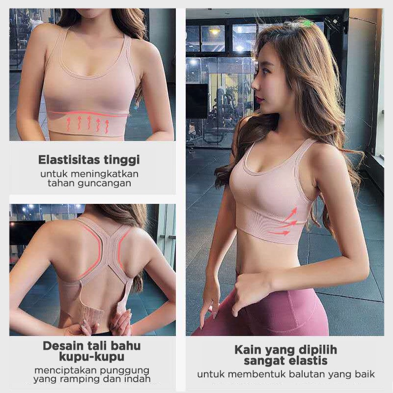 Holiven Pakaian Dalam Olahraga Wanita / Sports Bra High Quality