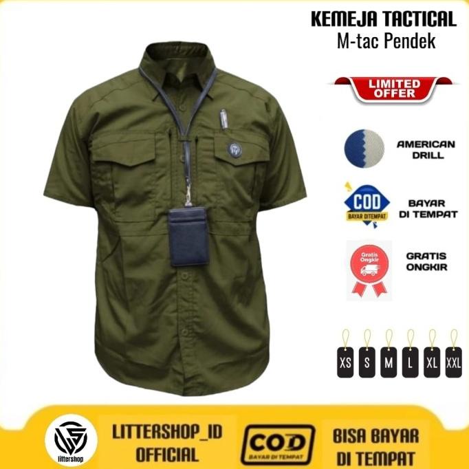 Kemeja Tactikal PDL Lapangan Outdoor Baju Taktikal Komunitas Kerja