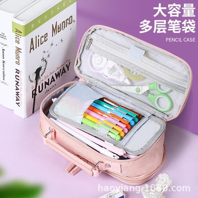 

Tempat Pensil Yuerui Jumbo Kapasitas Besar Korean Pencil Case Besar
