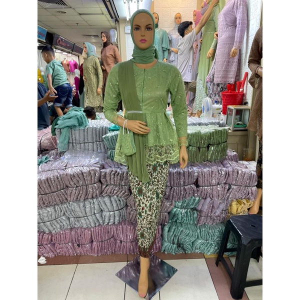 Set Kebaya Selendang /  Kebaya Modern / Kebaya Brukat Modern / Kebaya Wisuda / Kebaya Brukat Tile / Kebaya Tunik / Kebaya Couple / Kebaya / Kebaya Tunik Busui / Atasan Wanita