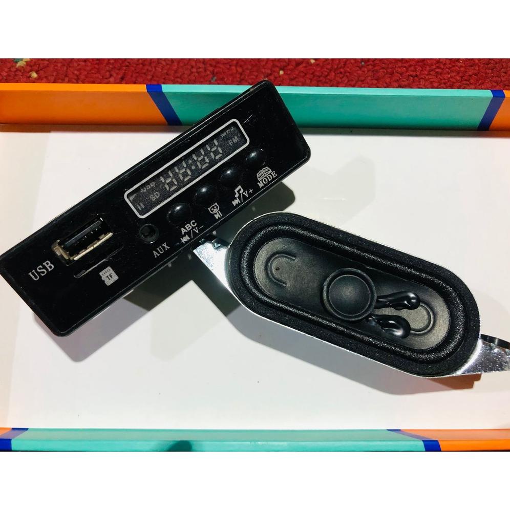 Sale Kit Modul Mp3 Dan Radio Non Bluetooth Set 12V Modul + Speaker Code 01