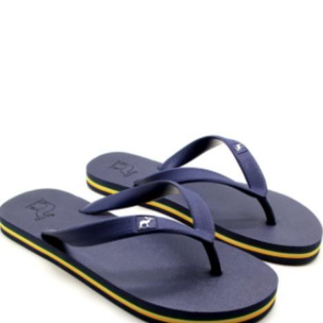 Ready Sandal Panama Sandal Jepit Pria Karet Classic M9 - Navy / Navy