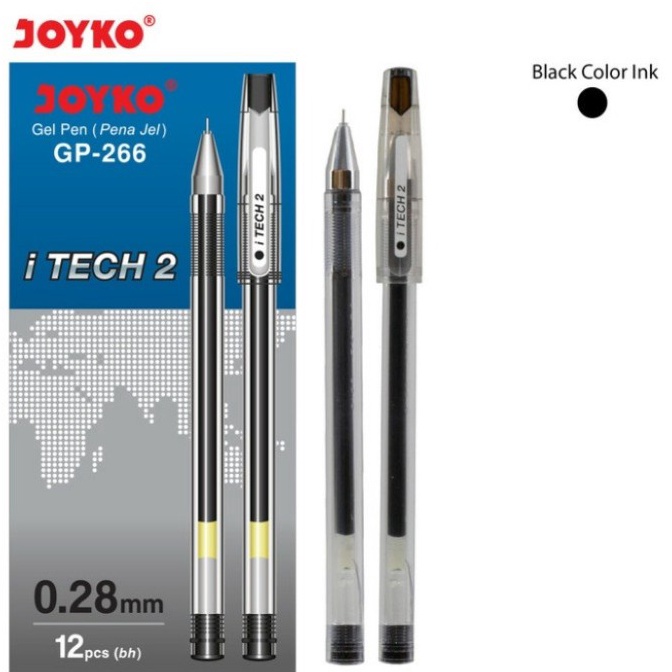 

Premium.. Gel Pen Joyko GP-266 I TECH HITECH 2 (12pcs) GDY