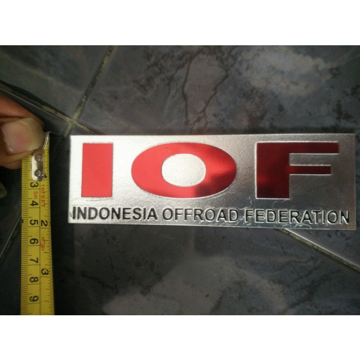 Iof Emblem Bahan Plat