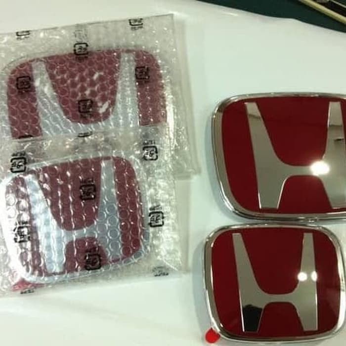 Emblem Logo Honda Merah Mobil Crv Turbo 2017 Up