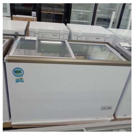 Best Seller Box Chest Freezer Flat Sliding Door Rsa Xs-320 300Liter