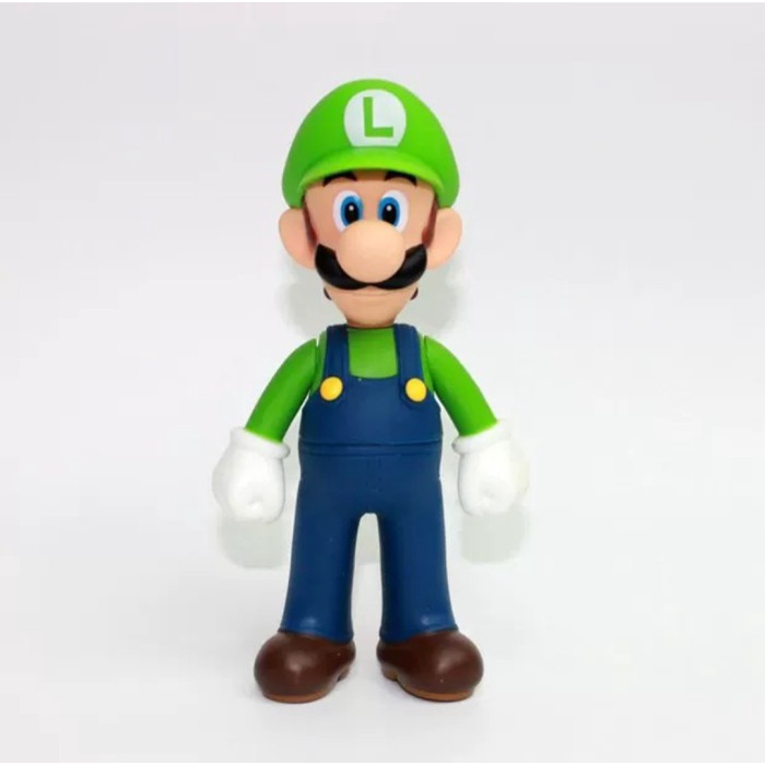 

action figur Mario Bross Luigi miniatur pajangan topper kue qab03