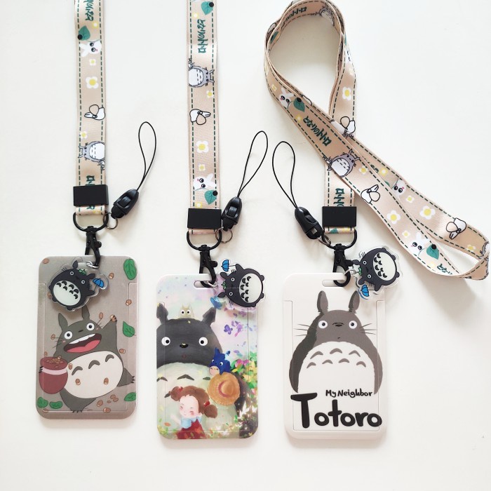 

Terlaris Id Card Holder Name Tag Lanyard / Kalung Kartu Totoro Studio Ghibli 2