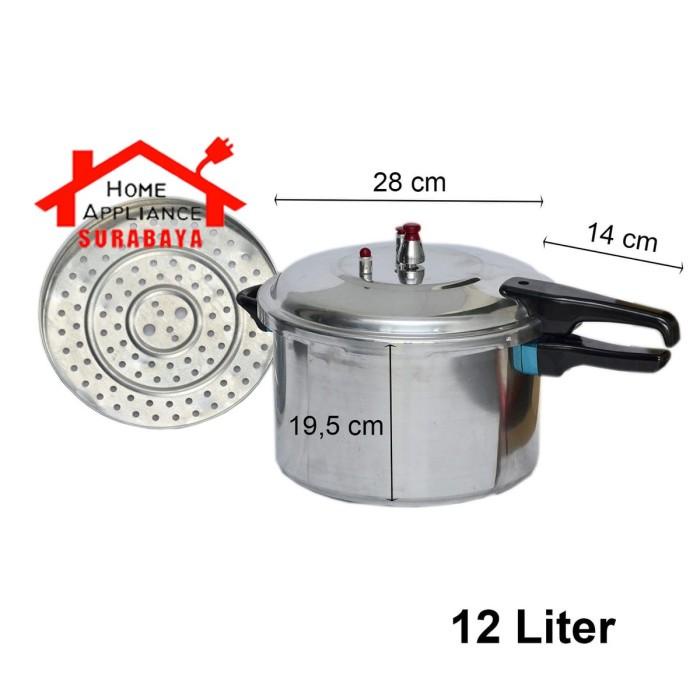 Panci Presto - Pressure Cooker Nikita 12 Liter 28 Cm