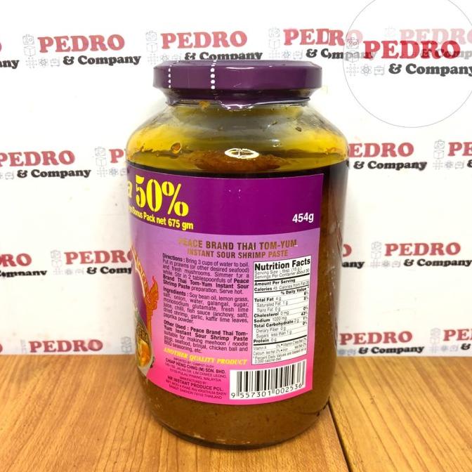 

Peace brand Thai tom yam bumbu instant 454 gram - instant shrimp paste
