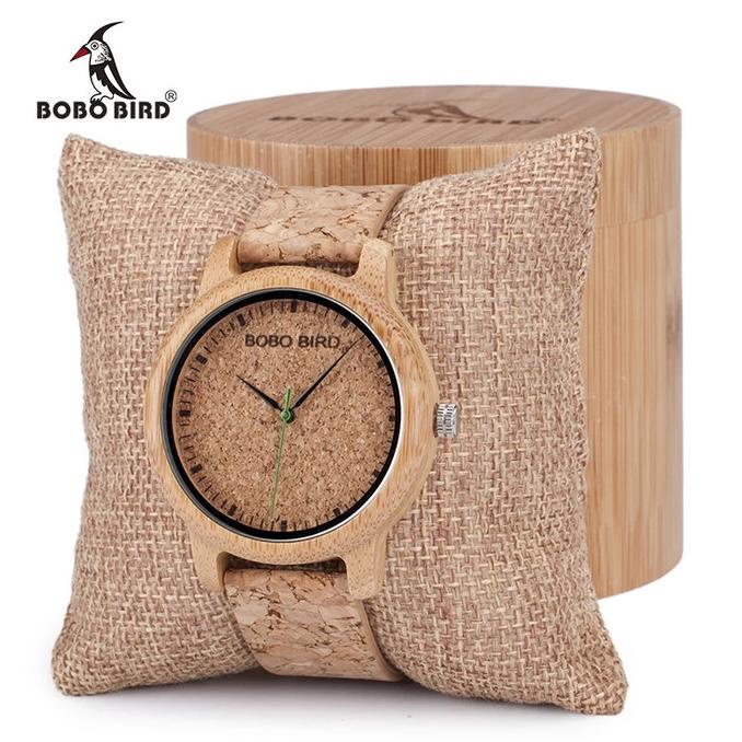 Jam Tangan Pria Kayu Bobo Bird W12 / Jam Tangan Couple Kayu Berkualitas