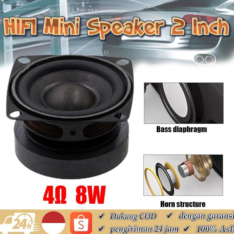 Terlaris Hifi Mini Speaker 2 Inch 4 8W Bass Pemutar Bluetooth 2 Inch Hh Power Mid-Woofer Super Low Bass Magnet