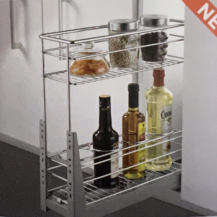 Octanita_Id- Rak Bumbu+Botol Stainless Stell Vitco Xc 27316 Sm