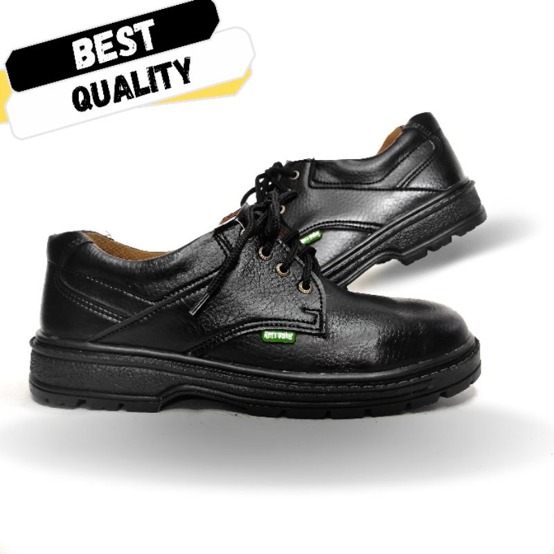 Sepatu Safety Sefty Pria Laki-Laki Bahan Kulit Merk Original Harga Murah Model Elegan