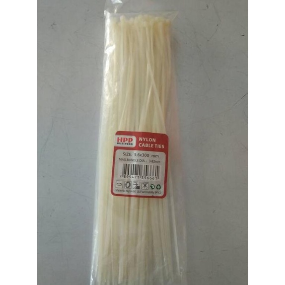 

] kabel ties putih 30 cm. pengikat