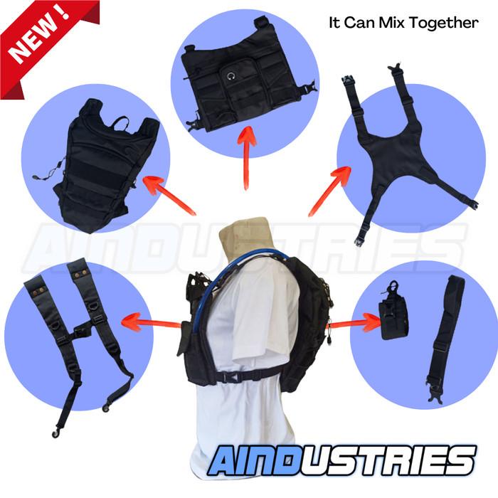 Tas Dada Pria Tactical Army Gen 3Xy Depan Belakang Bisa Selempang