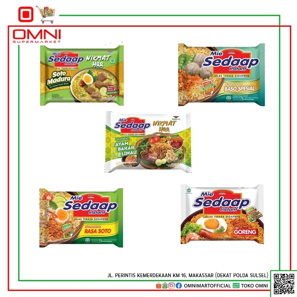 

MIE INSTANT SEDAAP MIE GRG AYAM BAKAR LIMAU 89g