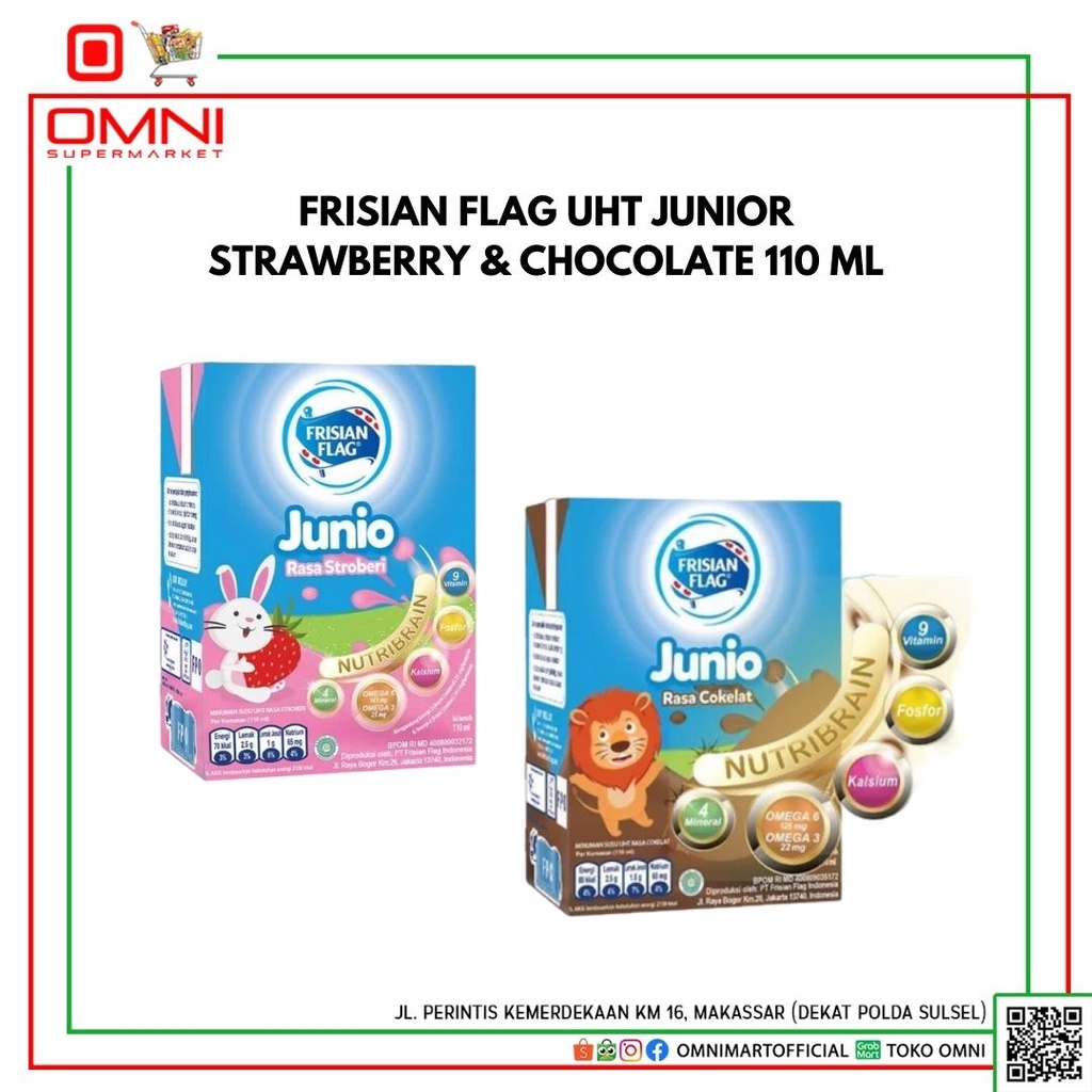 SUSU FRISIAN FLAG UHT JUNIOR CHOCO 110 ML
