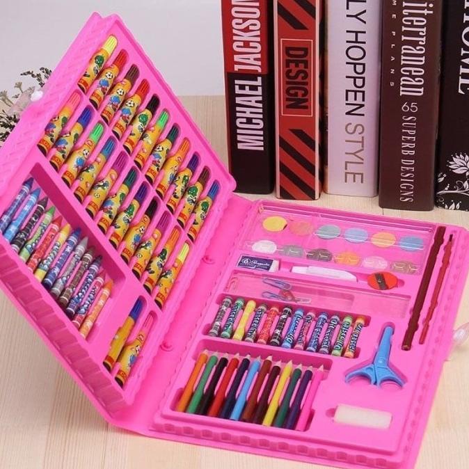 

COLOURING SET 86 IN 1 CRAYON KARAKTER CAT AIR PENSIL STATIONARY WARNA Promo Marcross