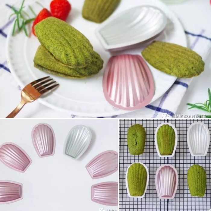 

Unopan UN20067 - Madeleine Mould (6Pcs/Set) Anodized Metallic Rose 8cm