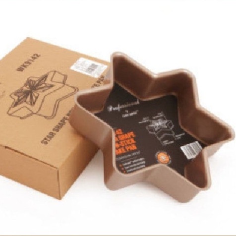 

Loyang Kue Bintang Chefmade / StarShape Non-stick Pan Gold - WK9142