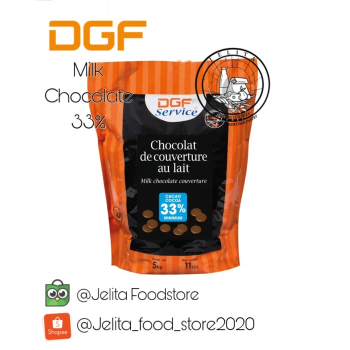 

DGF Chocolate Couverture Milk 33% 5kg-coklat susu