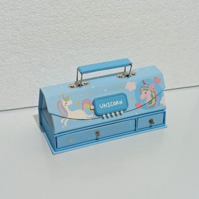 

Bos Kotak Pensil Karton+Kode Kunci/Tempat Pensil/Pencil Case Code/Pin