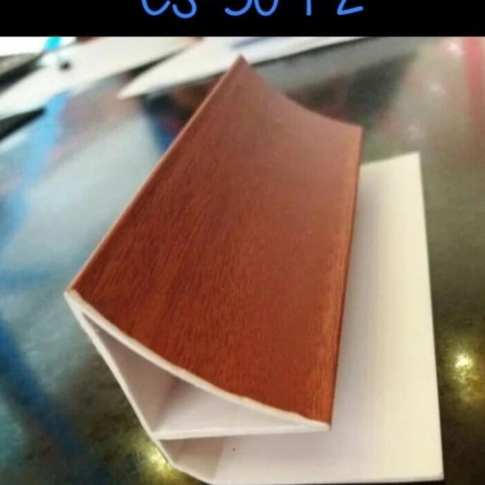 List Tembok Kayu Jati Shunda Plafon Pvc