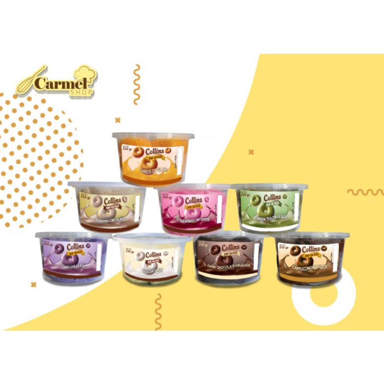 

Ready Stok COLLINS DIP GLAZE 250GR - Topping Dipping Glaze Donat Aneka Rasa FREE BUBBLE WRAP