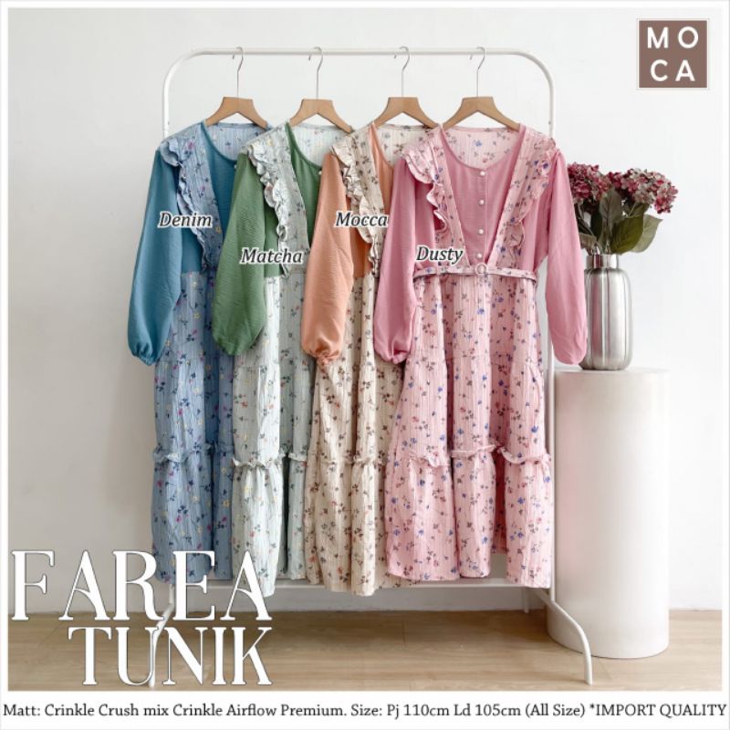 FAREA TUNIC MOTIF BUNGA BUNGA By Moca