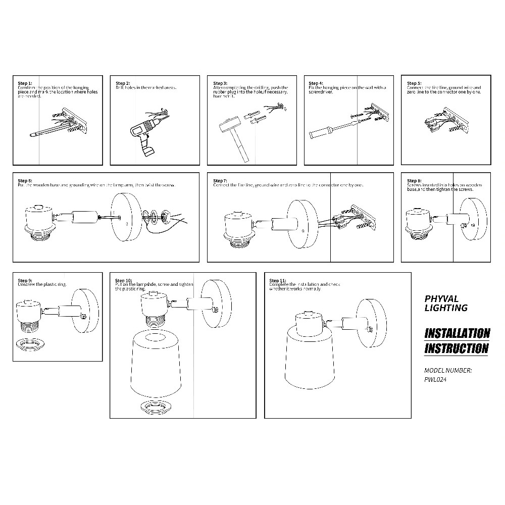 Gs8 PHYVAL Fitting Lampu Hias Dinding Minimalis Nordic Style E27 265V - WF-M004 - White Or-i