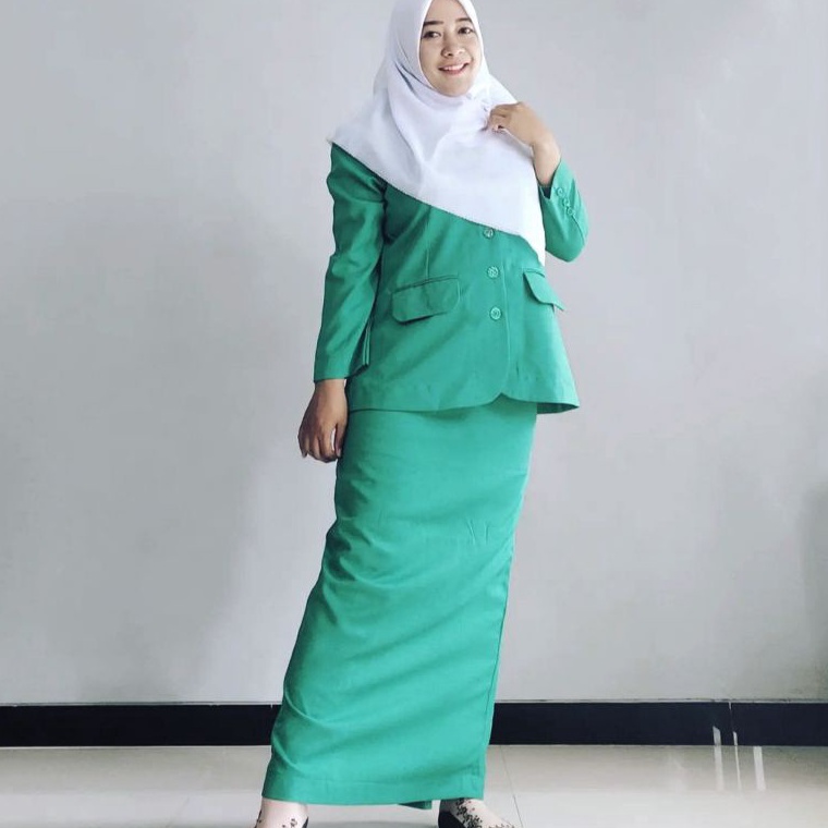 [PRODUK 99MMH41] JAS FATAYAT RESMI NASIONAL SATU SET / JAS WANITA RESMI  FATAYAT NU 60