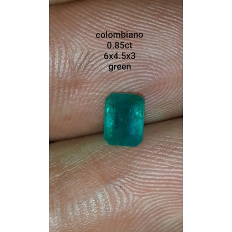 natural [EMERALD BERYL COLOMBIA MINOR OIL TOP COLOR] zamrud colombia emban cincin pria wanita ring p
