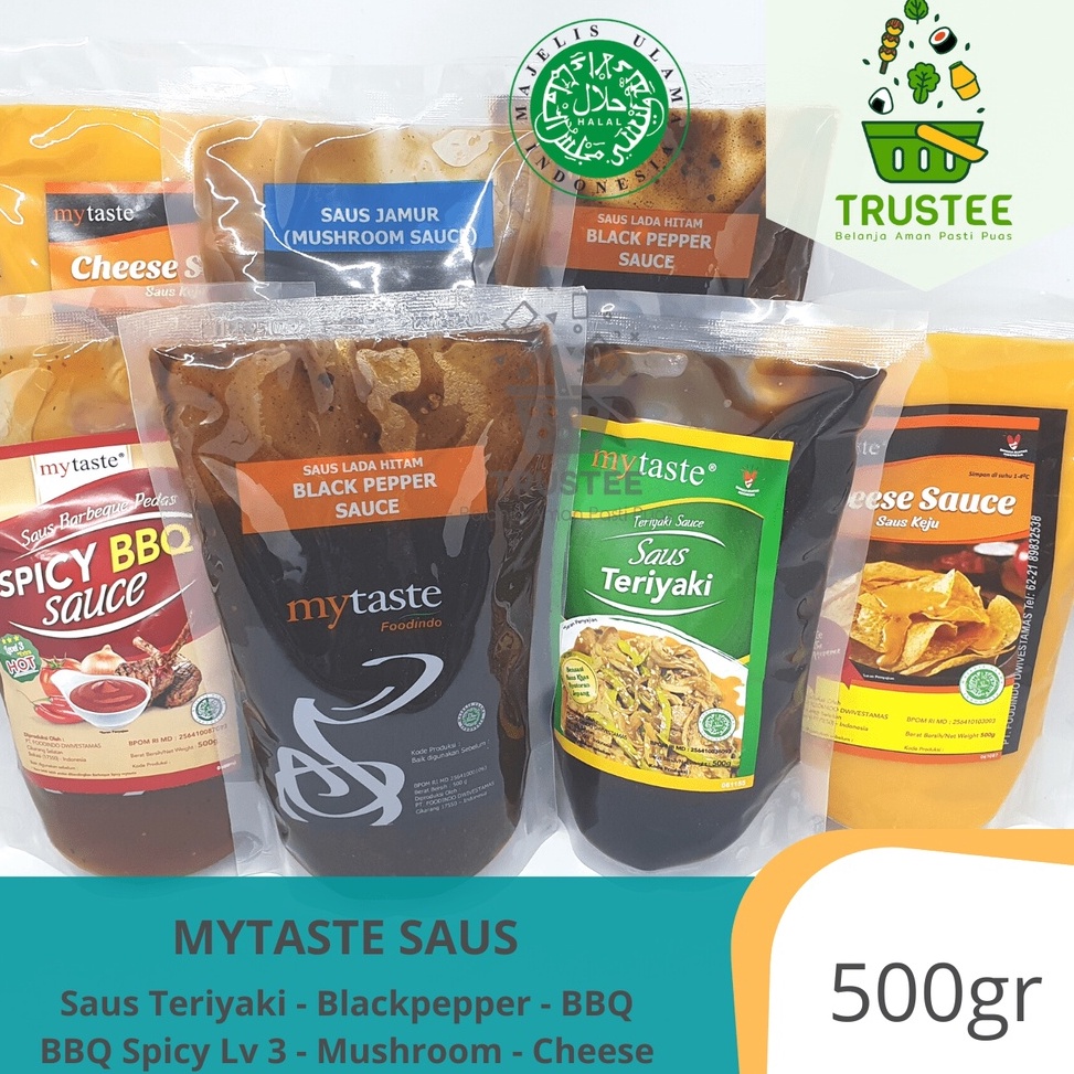 

Harga murah MyTaste Saus Marinasi BBQ Blackpepper Barbeque Teriyaki Jamur Keju Sauce Halal My Taste 500gr BN0