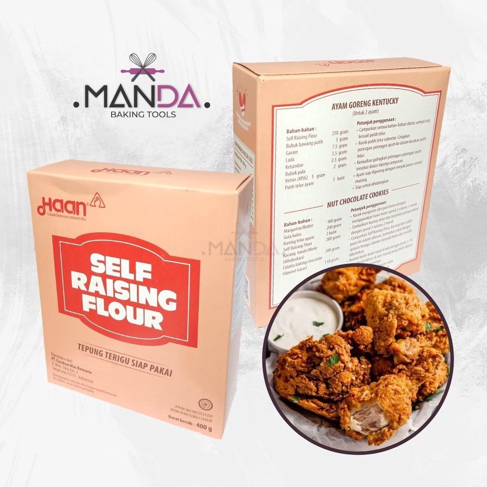 

Terkini Haan Self Raising Flour Tepung Terigu Siap Pakai 400 gr G0B