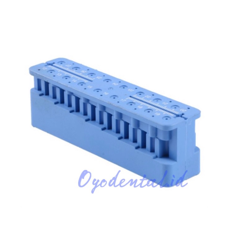 

[KODE PRODUK NMRSZ8645] Endo block / dental Endo gauge / pengukur jarum mm kfile