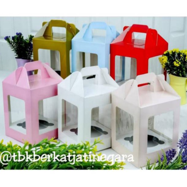 

BOX CUPCAKE IVORY SATUAN ISI 10 PCS / DUS CUPCAKE / BOX MUFFIN SATUAN afpv7