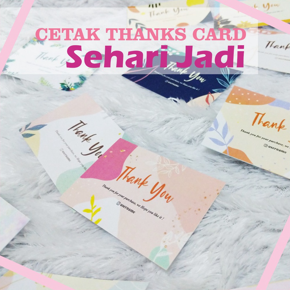 

WID CETAK THANK YOU CARD/ KARTU TERIMAKASIH/ KARTU NAMA/ KARTU OLSHOP ✹Best Terlaris