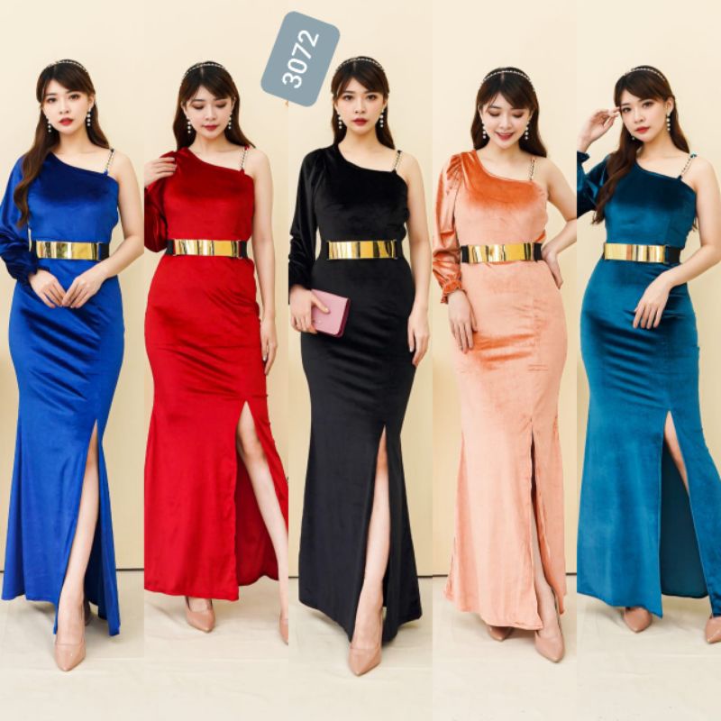 Long Dress Bludru