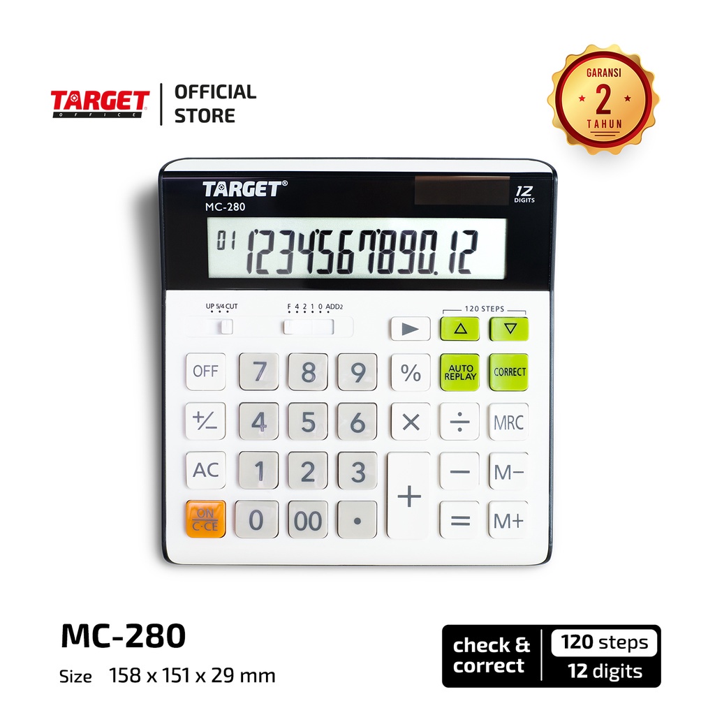 

TARGET MC-280 - DESKTOP CALCULATOR - 12 DIGIT